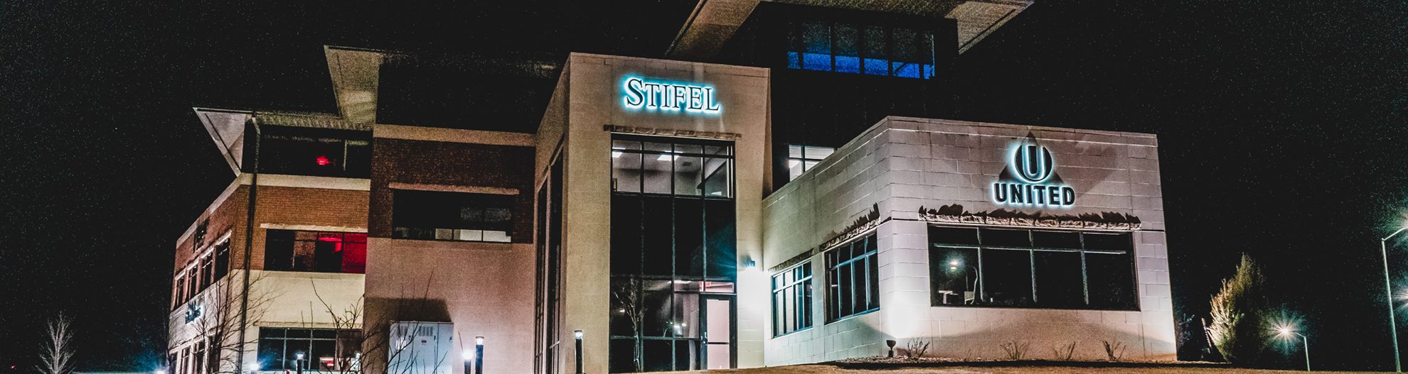 Dakota Dunes Branch Building At Night